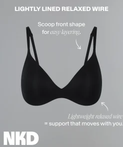 NKD Lightly Lined Relaxed Wire Bra - Mocha