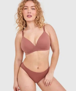 NKD Lightly Lined Wirefree Bra - Mocha