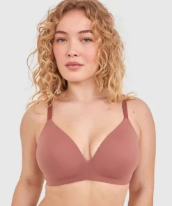 NKD Lightly Lined Wirefree Bra - Mocha
