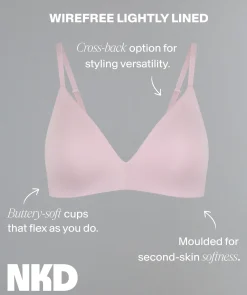 NKD Lightly Lined Wirefree Bra - Mocha