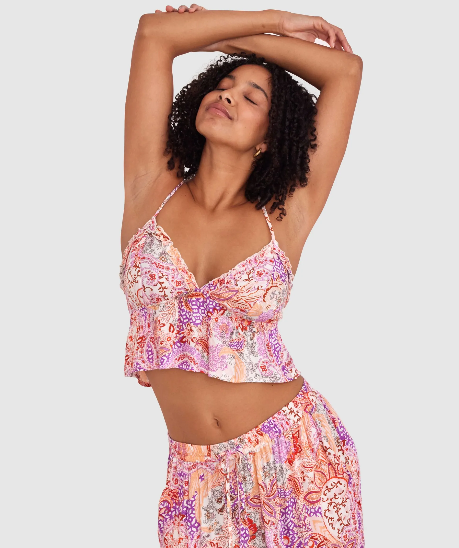 Palmer Cami - Print Paisley/Purple