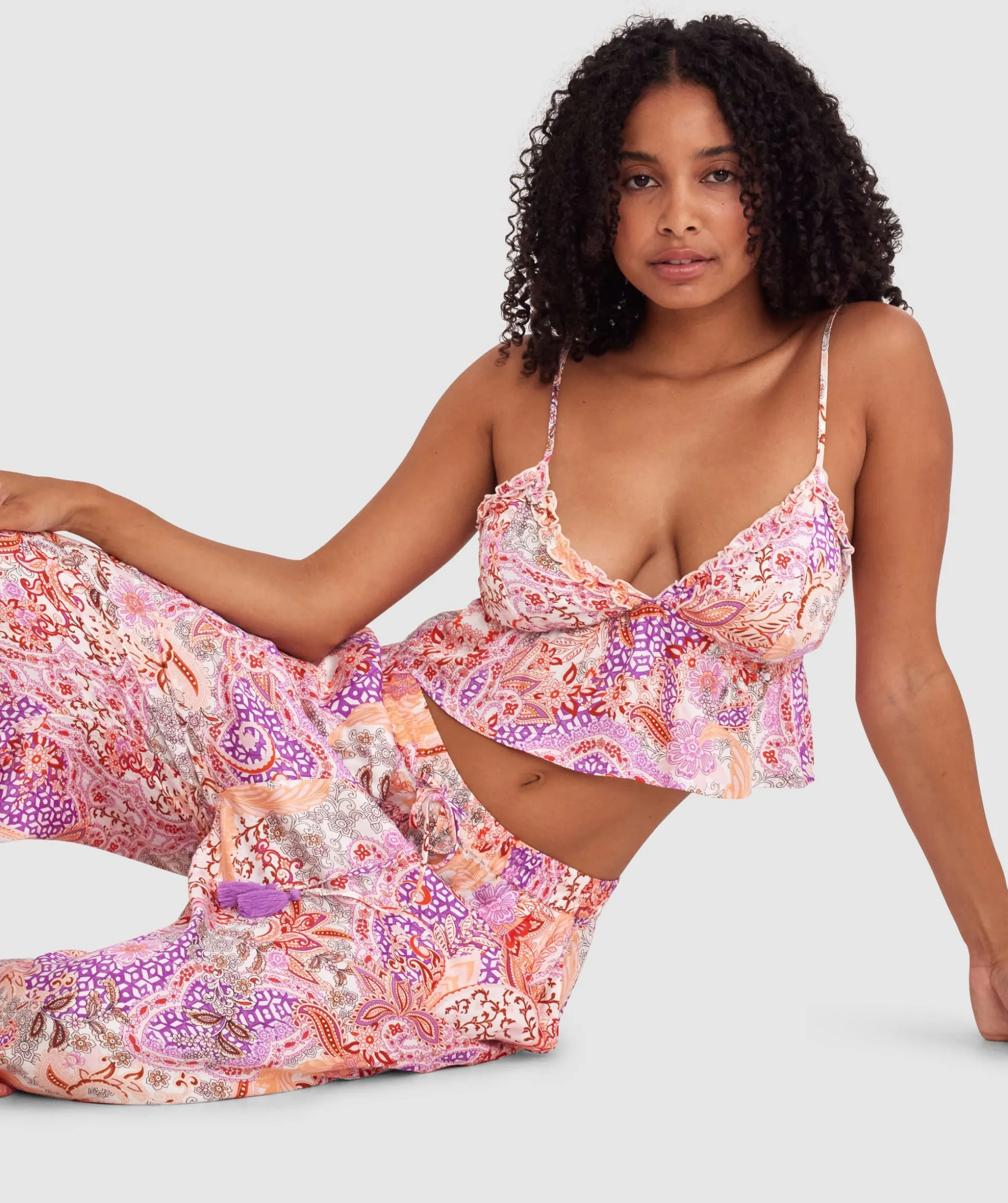 Palmer Cami - Print Paisley/Purple