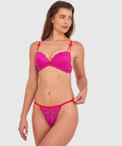 Paloma String-Magenta / Red