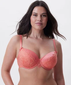 Patricia Lightly Lined Balconette Bra - Dark Coral