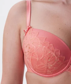 Patricia Lightly Lined Balconette Bra - Dark Coral