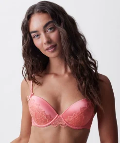 Patricia Push Up Bra - Dark Coral