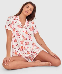 Peachy Cheeks Short Sleeve Top - Print