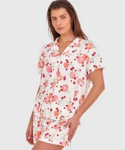 Peachy Cheeks Short Sleeve Top - Print