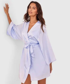 Pippa Short Wrap - Light Blue