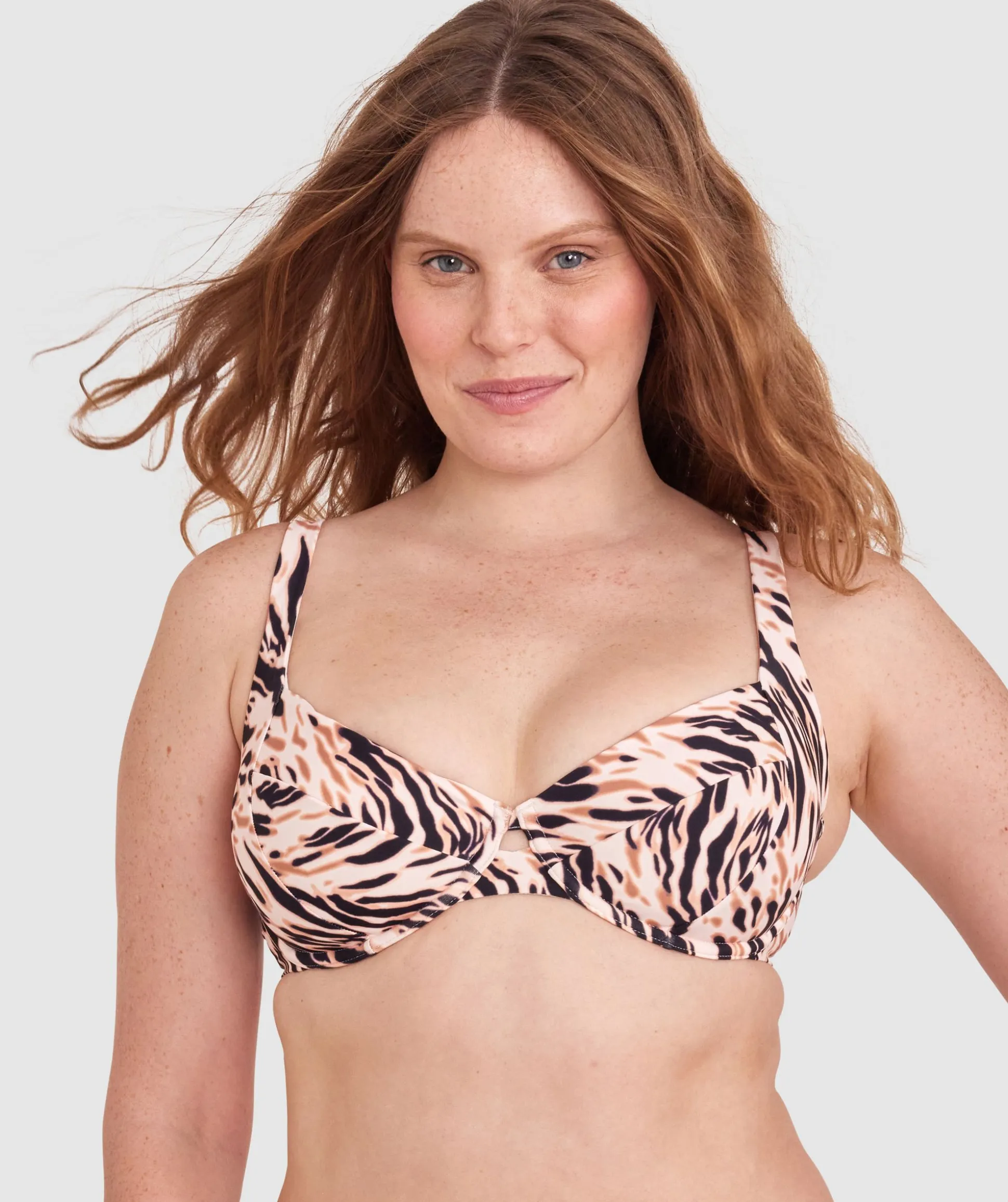 Polly Full Cup Bikini Top - Print