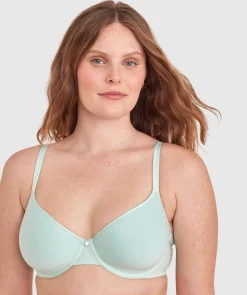 Pure Body Full Cup Bra-Light Green