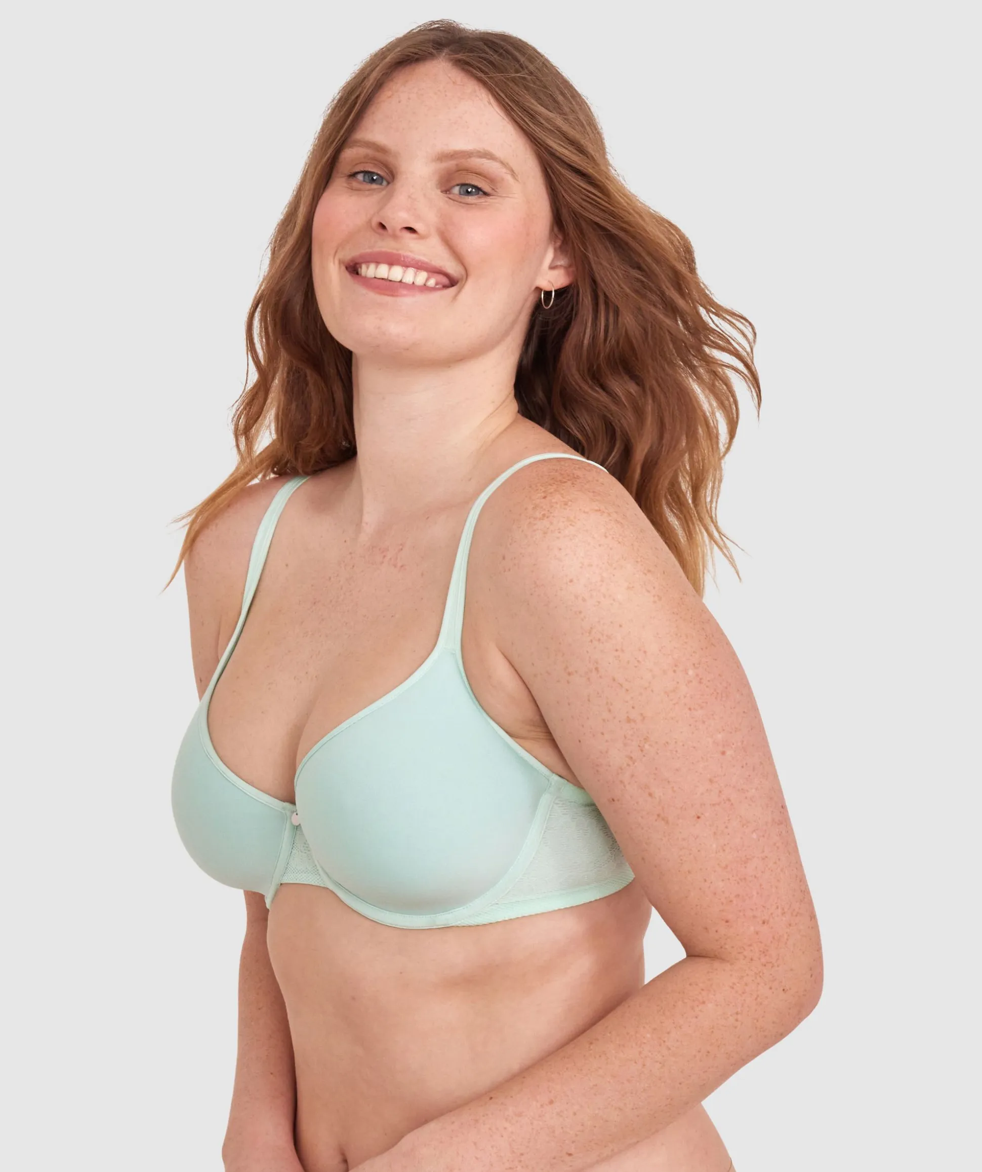 Pure Body Full Cup Bra-Light Green