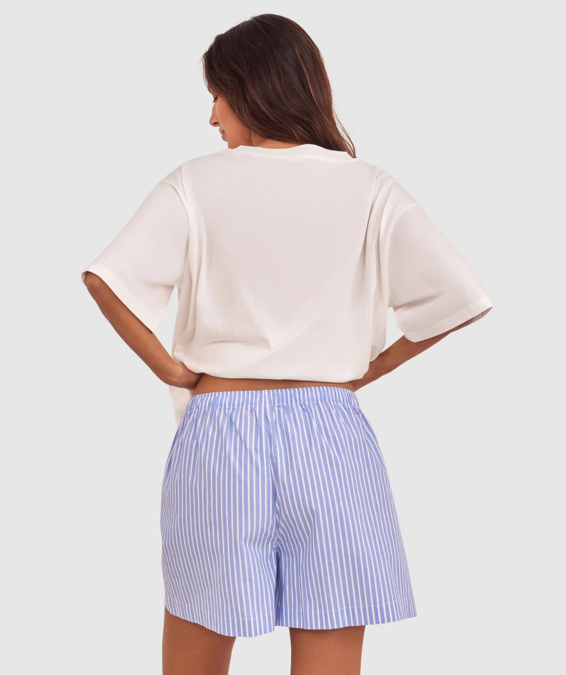 Relax Short - Blue/Print Stripe