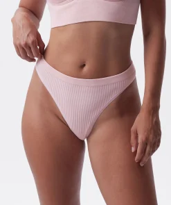 Rib Basics G String - Pink