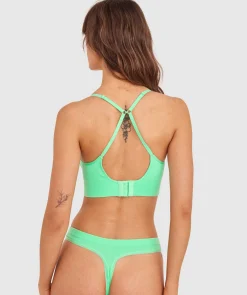 Rib Basics Push Up Wirefree - Mint Green