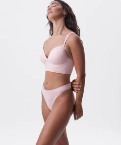 Rib Basics Push Up Wirefree - Pink