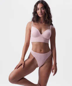 Rib Basics Push Up Wirefree - Pink