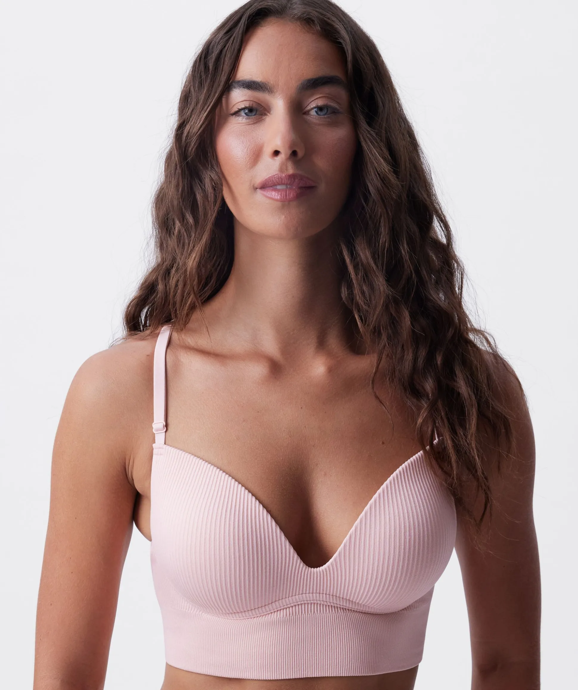 Rib Basics Push Up Wirefree - Pink