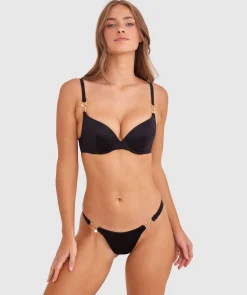 Ride It Cowgirl Brazilian Knicker Bikini Bottom - Black