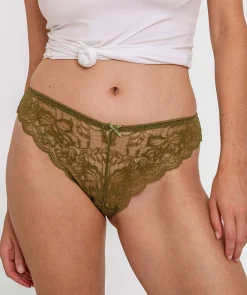 Romance Brazilian Knicker - Khaki