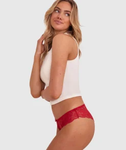 Romance Brazilian Knicker - Red