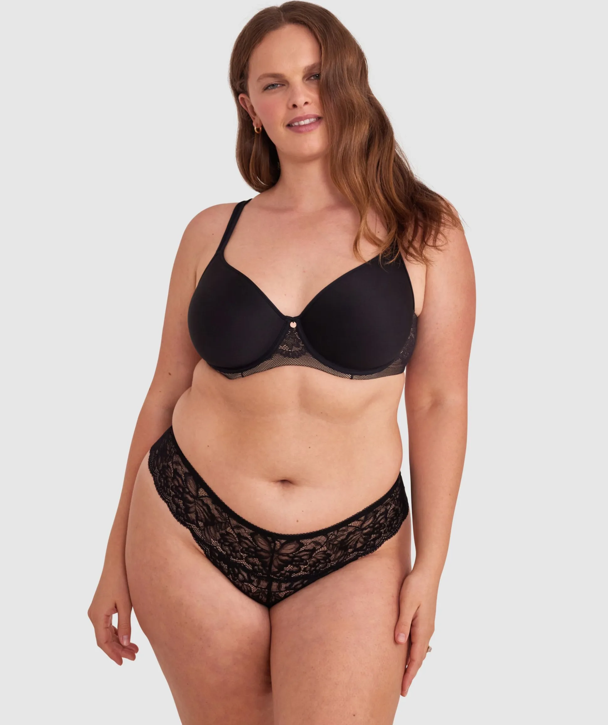 Romance V String Knicker - Black