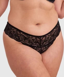 Romance V String Knicker - Black