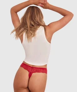 Romance V String Knicker - Red