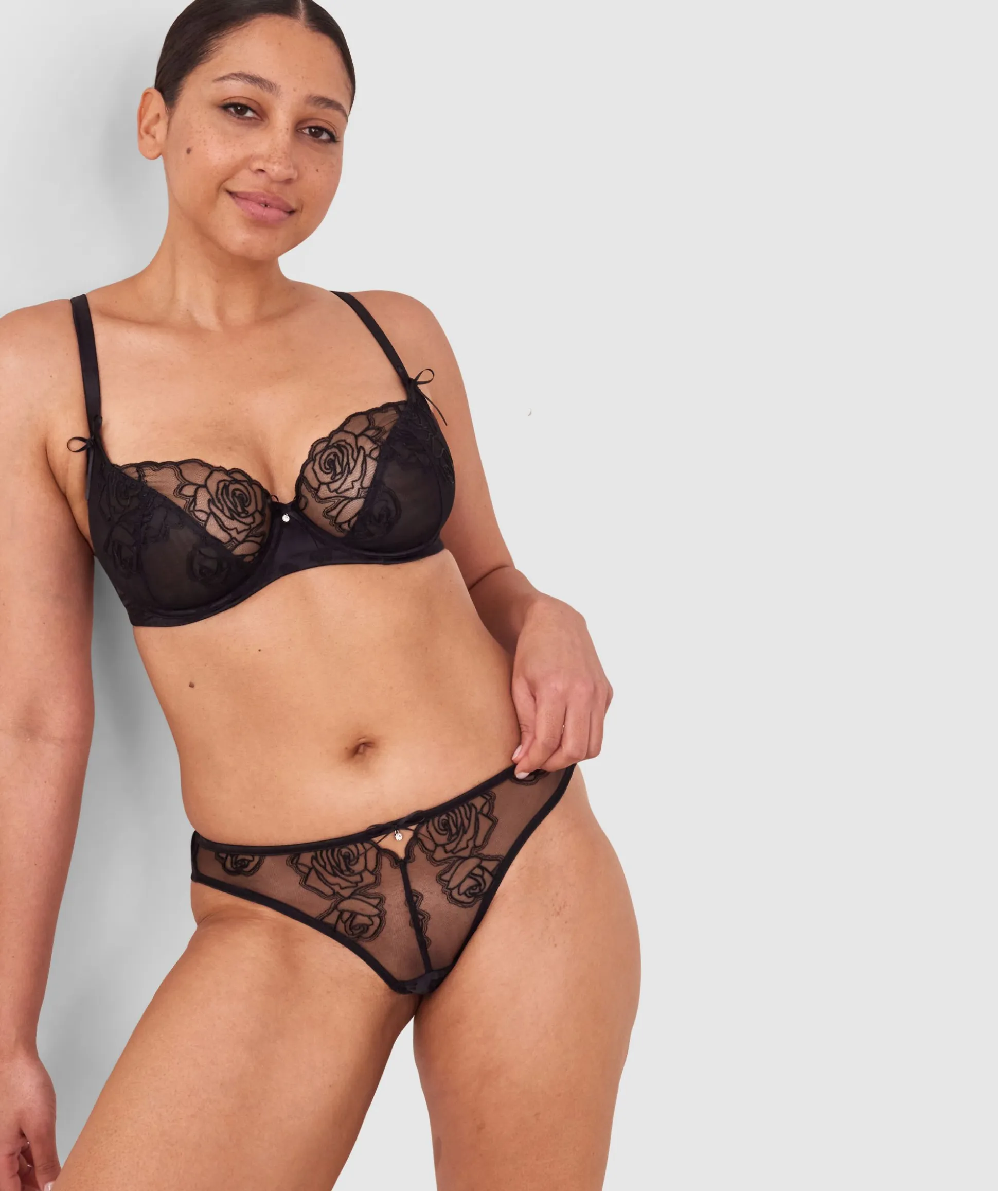 Rosalie Brazilian Knicker - Black
