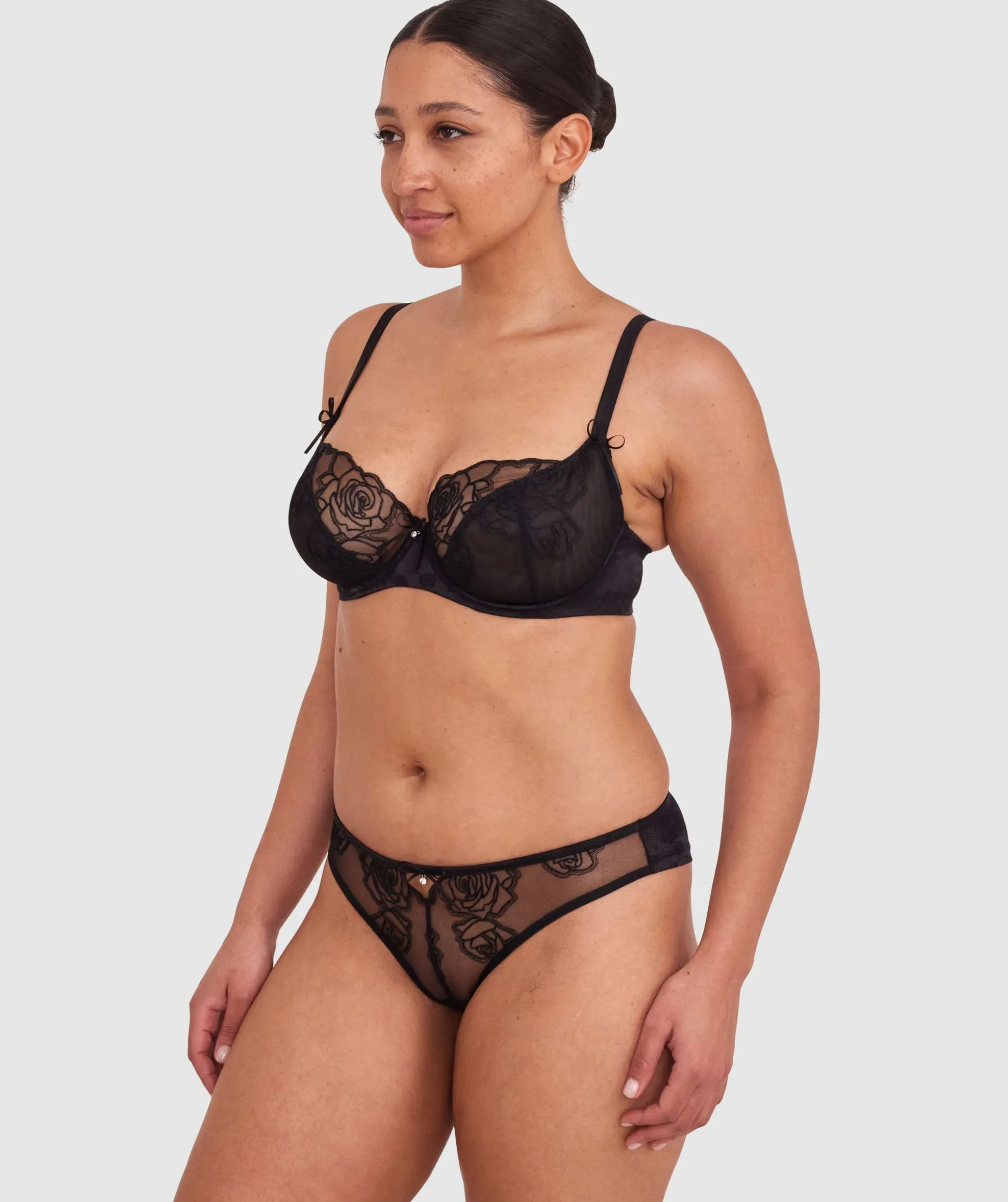 Rosalie Brazilian Knicker - Black