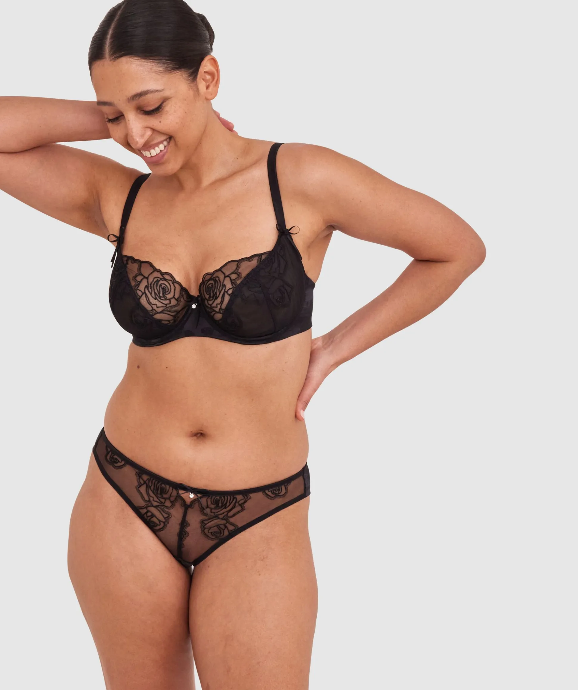 Rosalie Brazilian Knicker - Black
