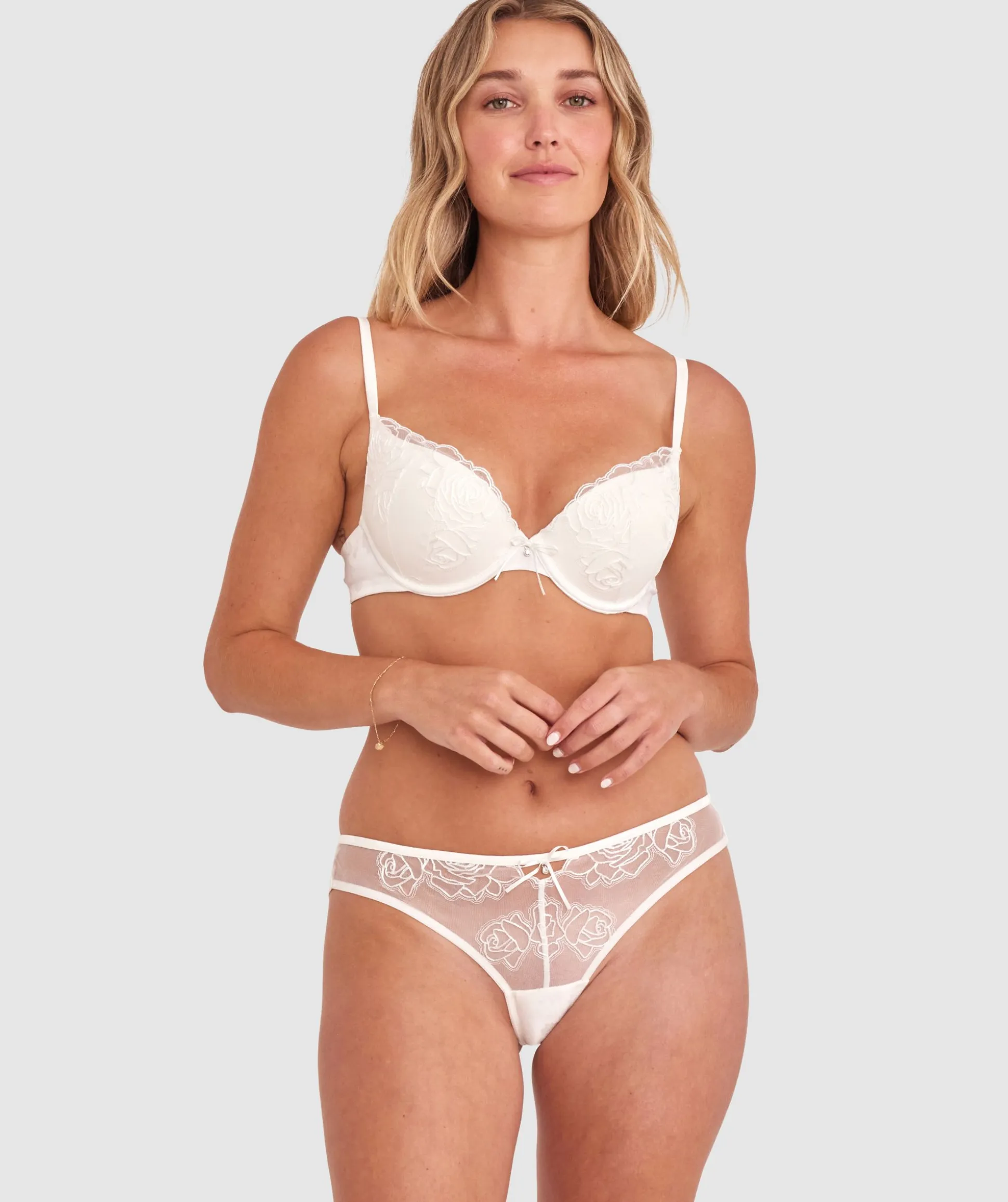 Rosalie Brazilian Knicker - Ivory