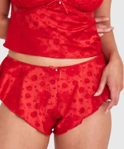Rosalie French Knicker - Dark Red