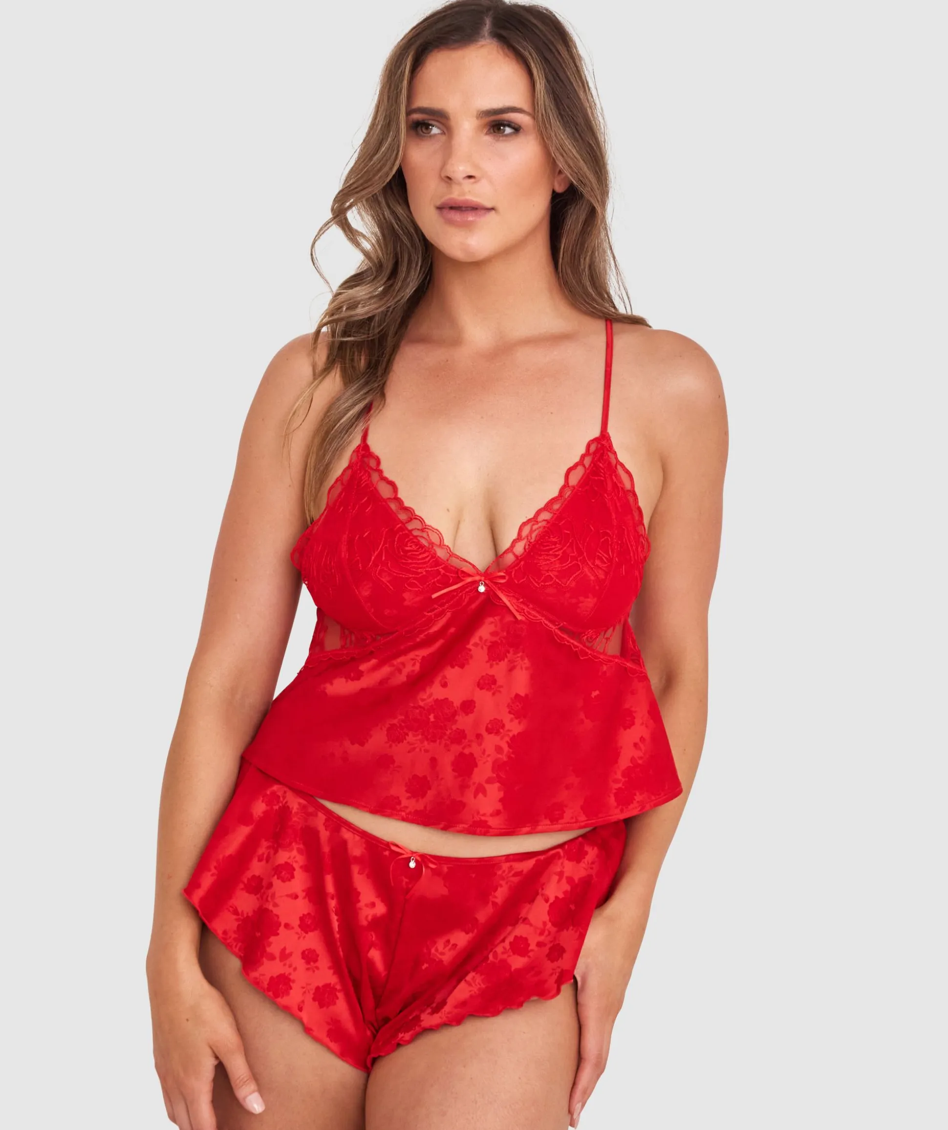 Rosalie French Knicker - Dark Red