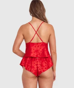 Rosalie French Knicker - Dark Red