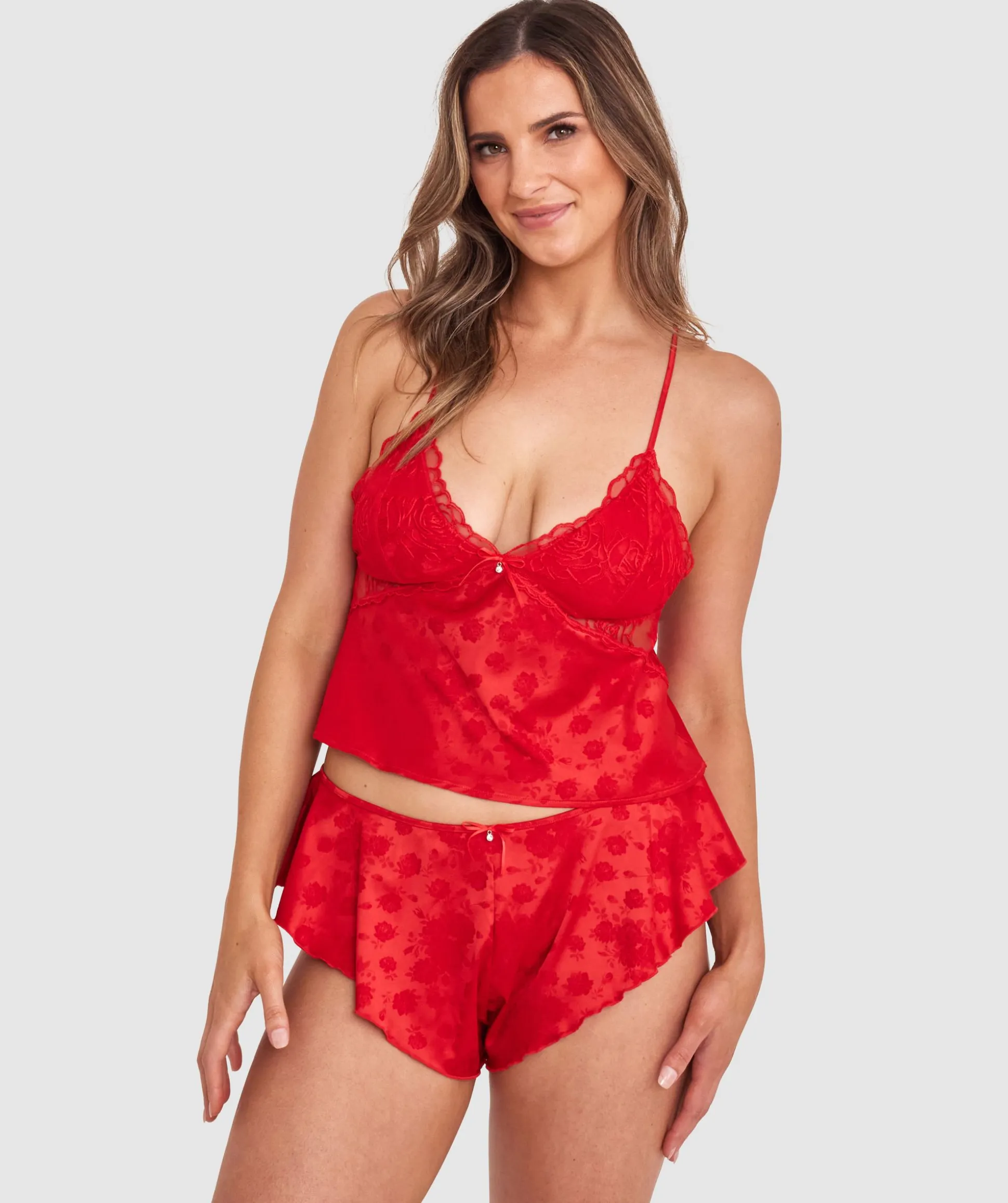 Rosalie French Knicker - Dark Red