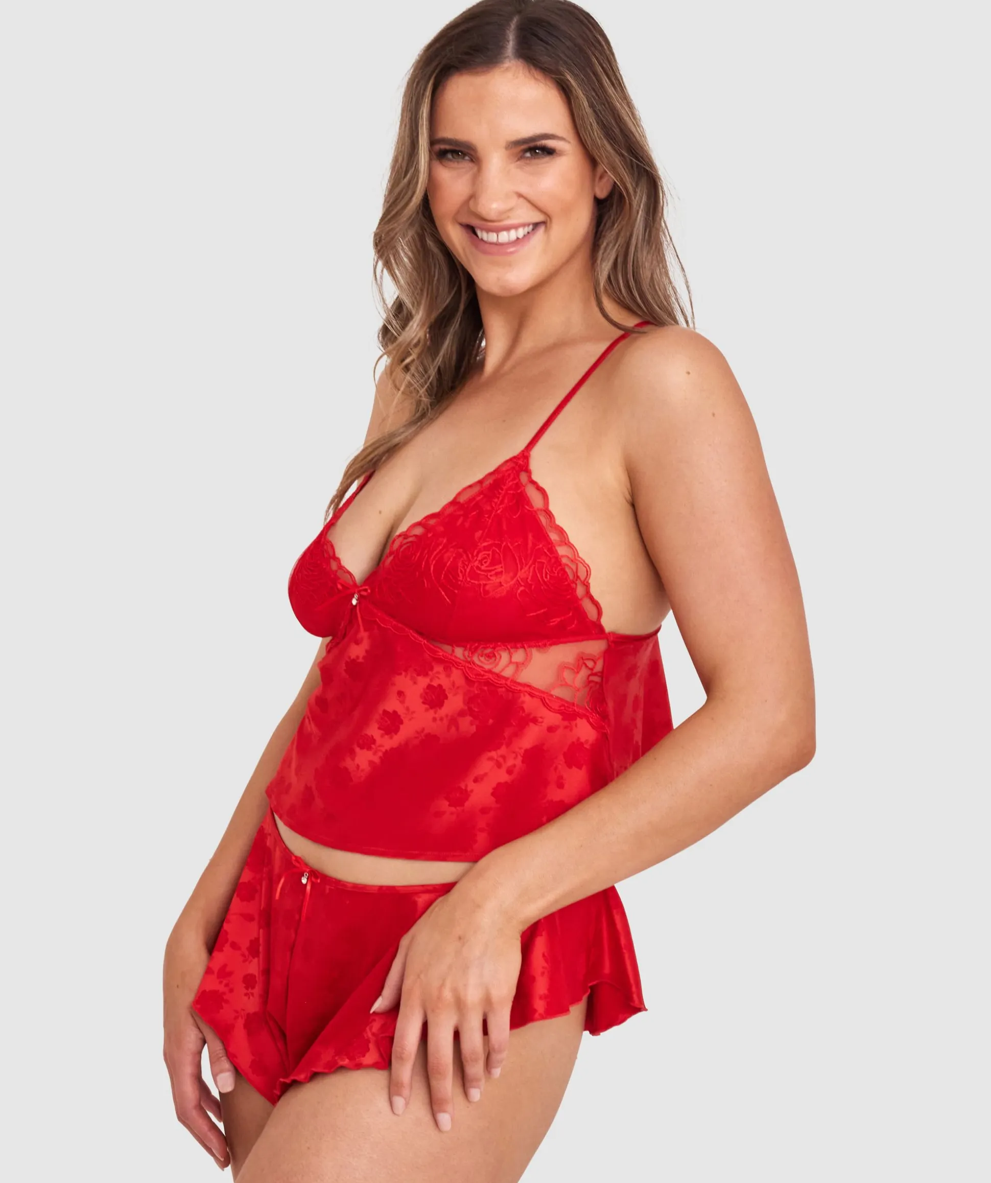 Rosalie French Knicker - Dark Red