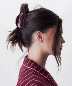 Round Clip With Logo - Berry