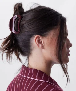 Round Clip With Logo - Berry