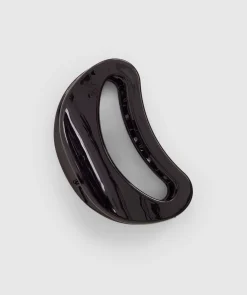 Round Clip With Logo - Black