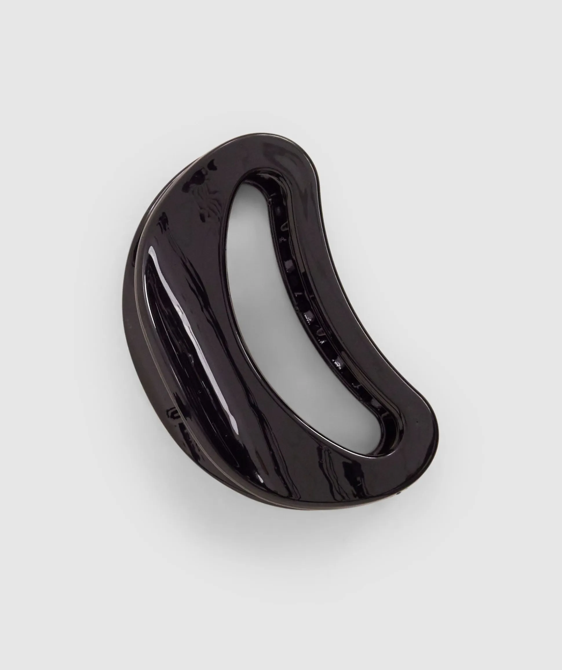 Round Clip With Logo - Black