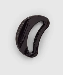 Round Clip With Logo - Black