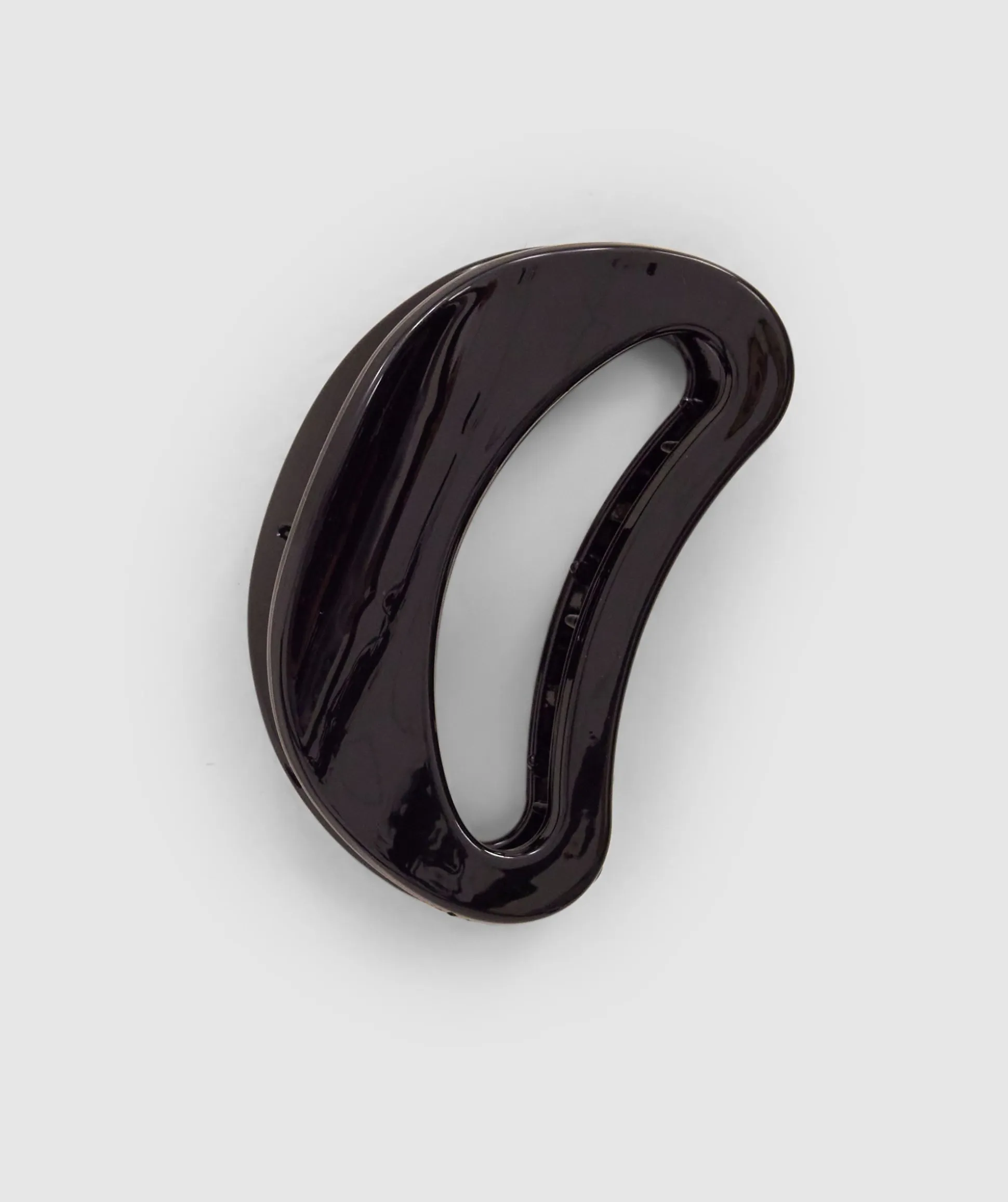 Round Clip With Logo - Black