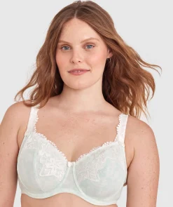 Sapphire Full Coverage Underwire Bra-Print / Green