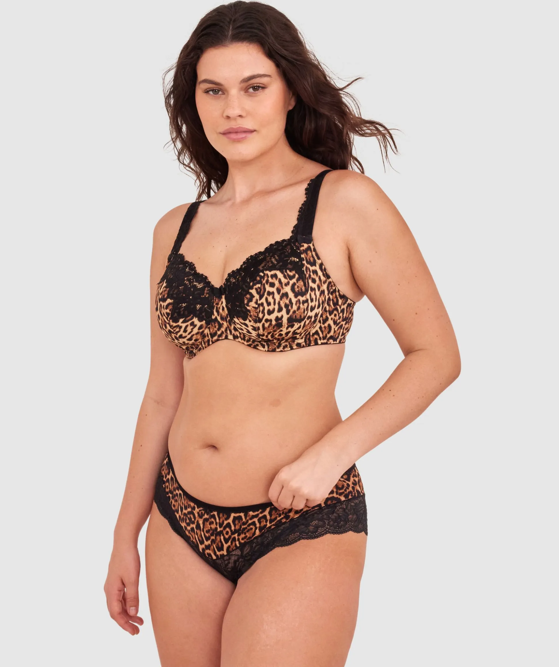 Sapphire Full Coverage Underwire Bra - Print Animal