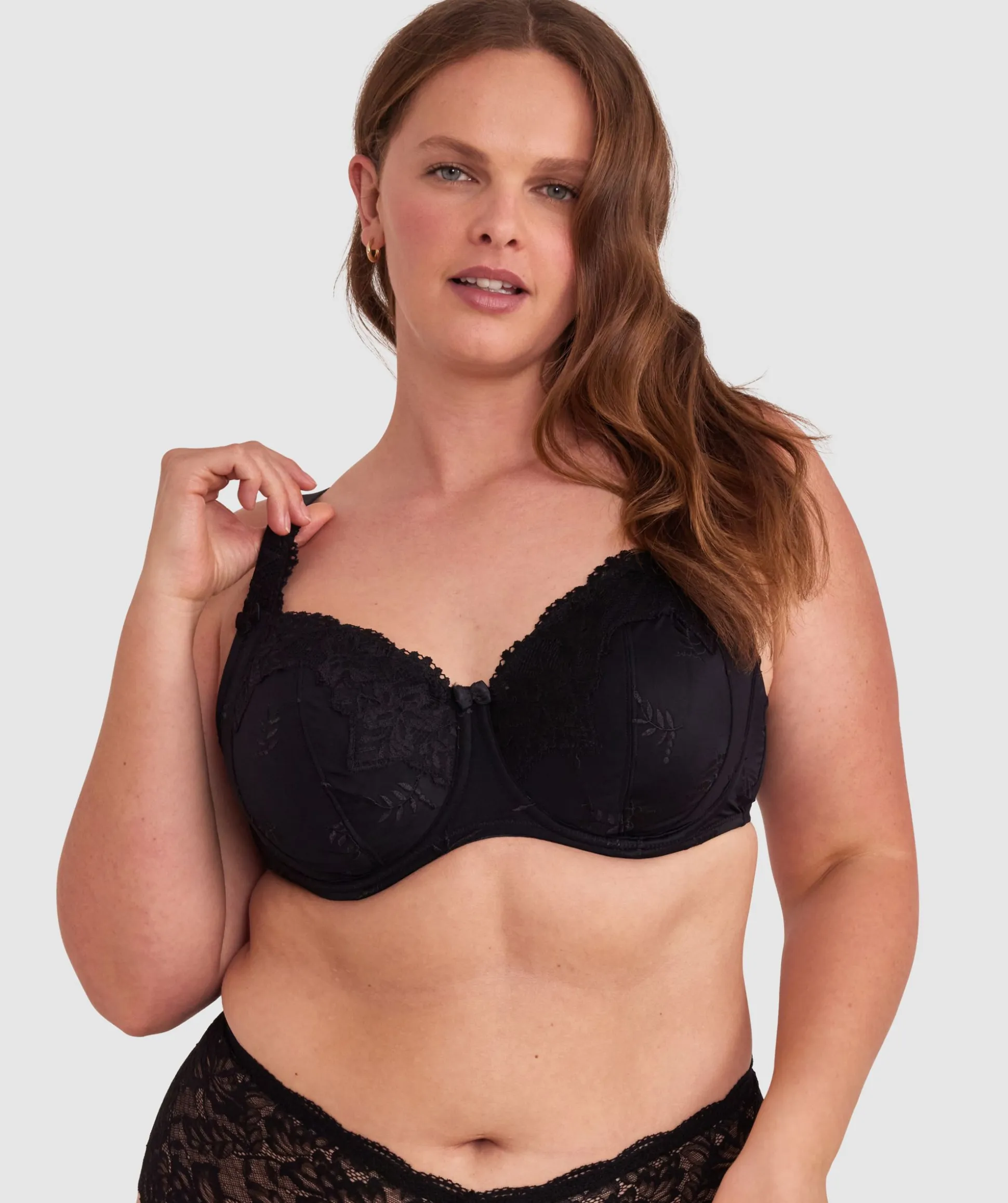 Sapphire Full Cup Bra - Black