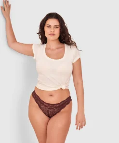Sara Brazilian Knicker - Dark Brown