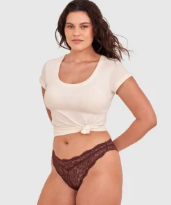 Sara Brazilian Knicker - Dark Brown