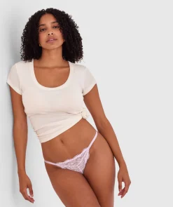 Sara High Leg String - Lilac