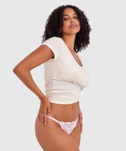 Sara High Leg String - Lilac